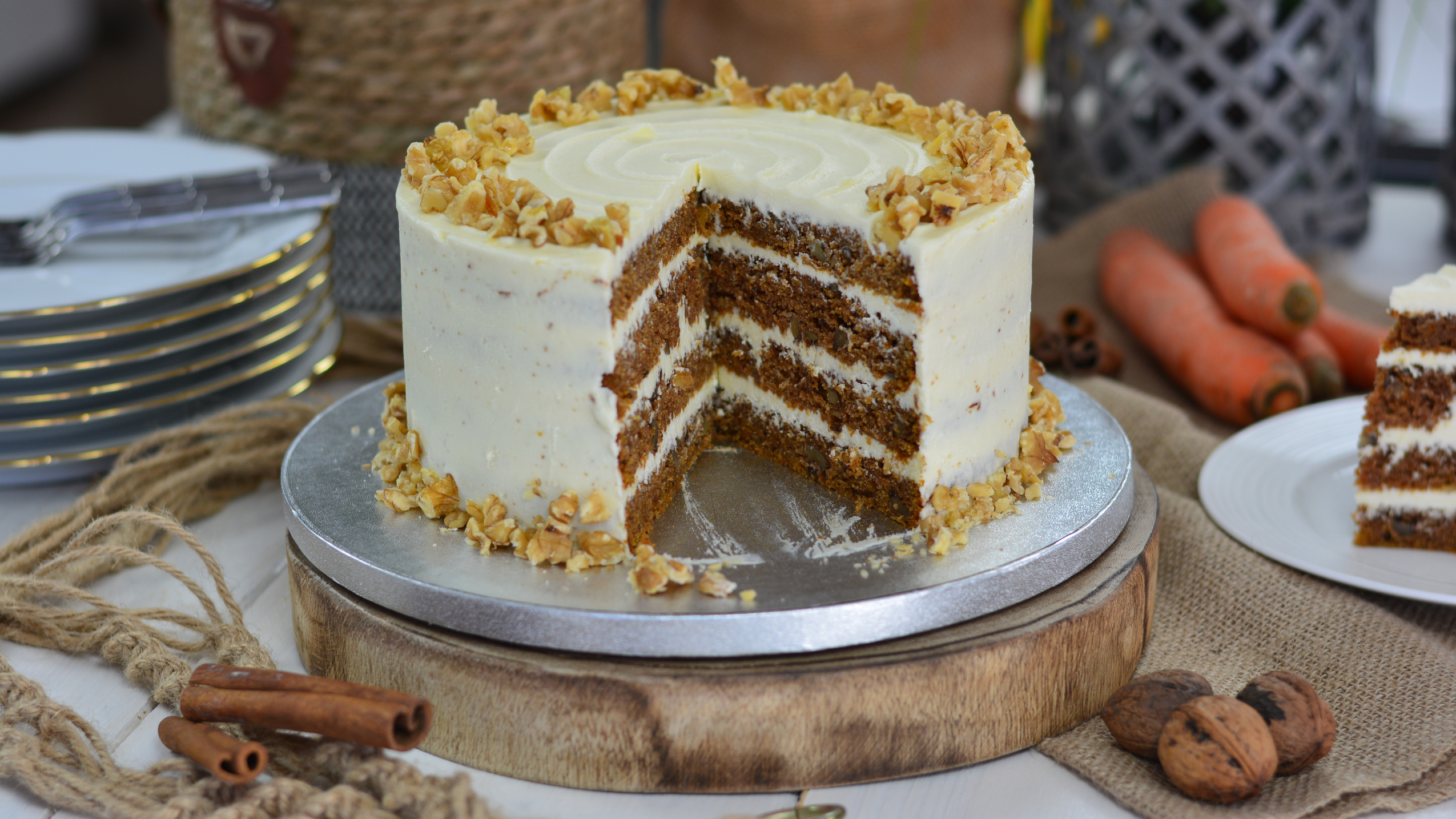 Tort cu morcovi 🥕 Starbucks Carrot Cake – reteta pas cu pas