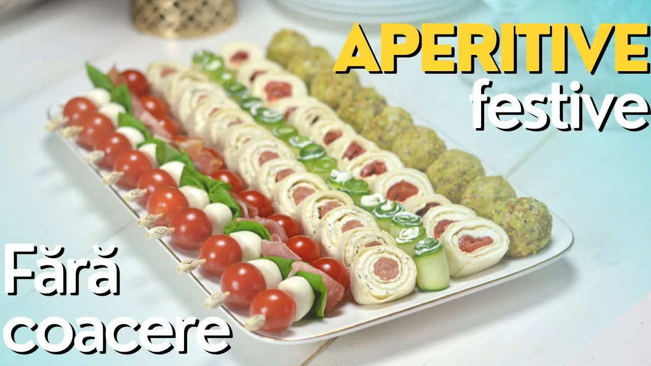 Aperitive rapide, fara coacere – idei de aperitive pentru mese festive